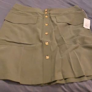 A New Day Button-front Skirt